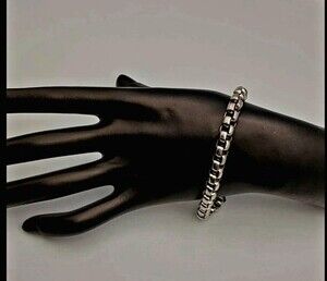 Stainless Steel Box Chain Bracelet {J0325}